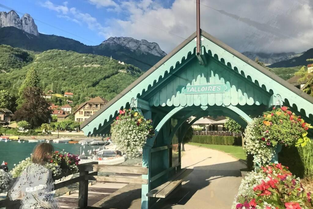 Tres Bel Appartement En Rez De Jardin, Talloires Kültér fotó