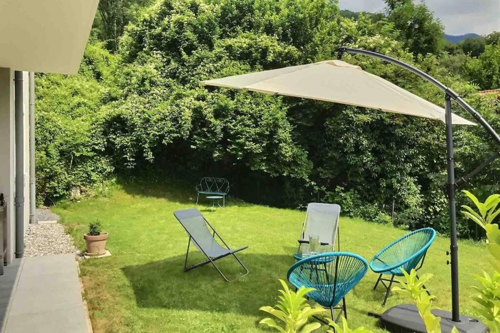 Tres Bel Appartement En Rez De Jardin, Talloires Kültér fotó